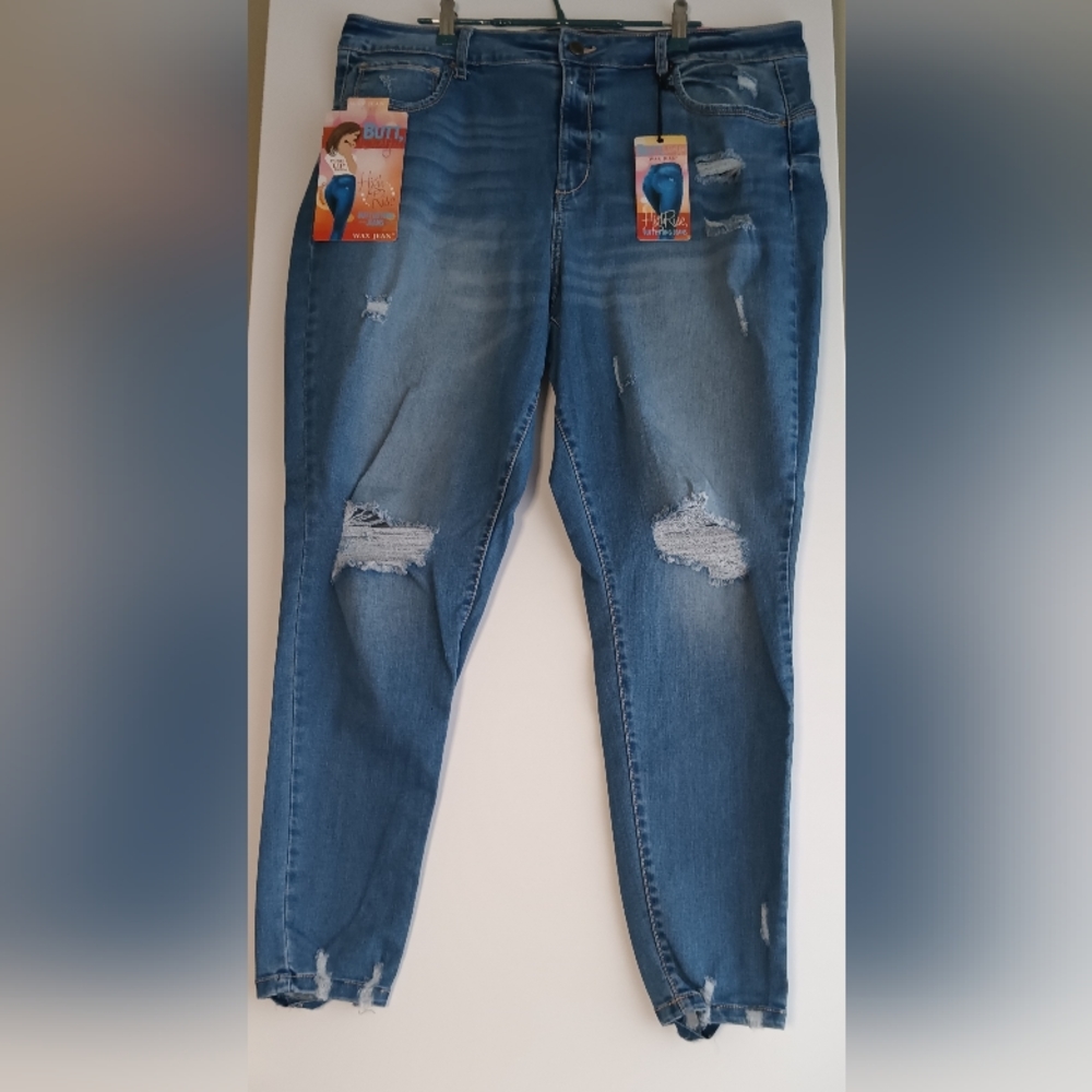 WAX "Butt, I Love You" Jeans Light Wash